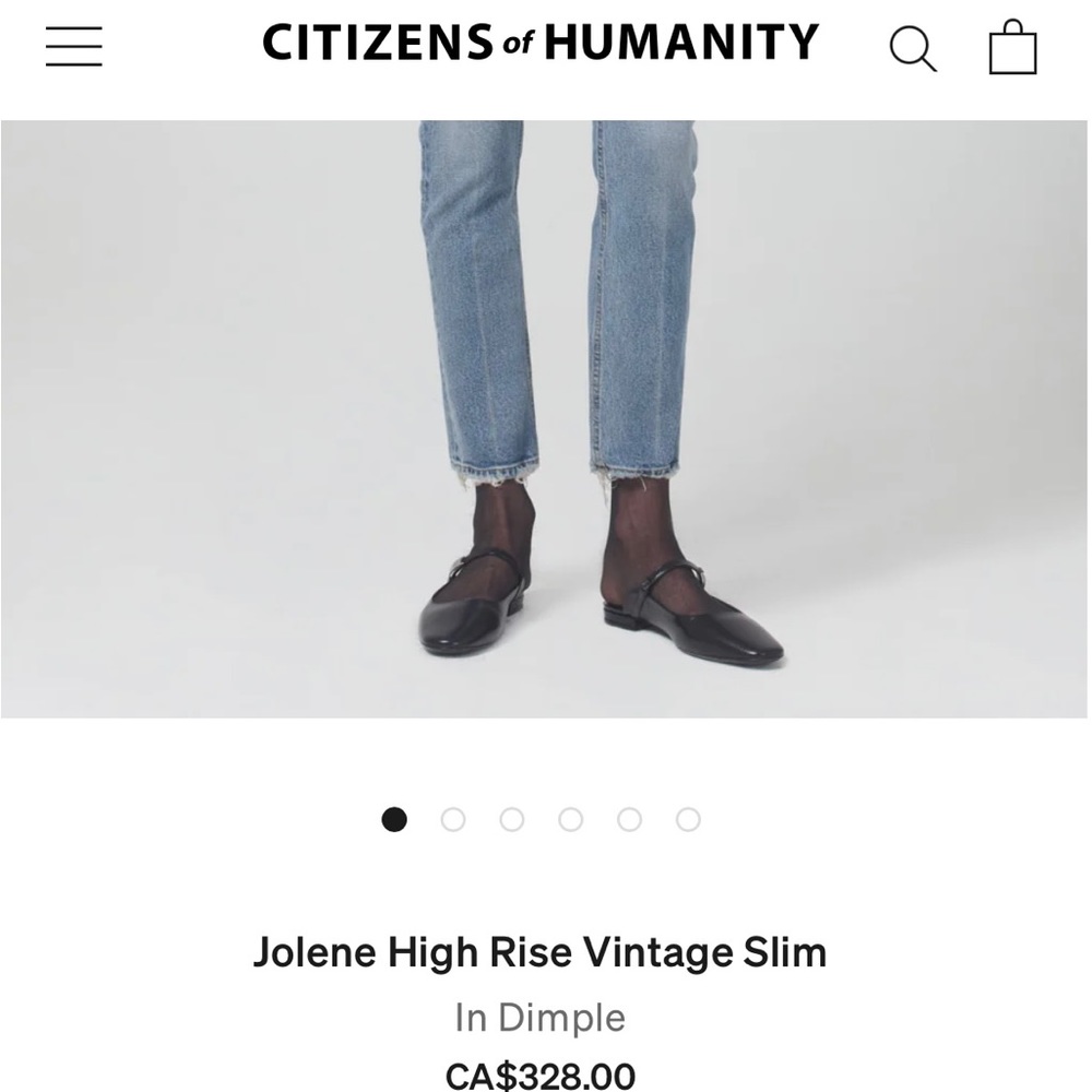 Citizens of Humanity NWT Jolene size 29